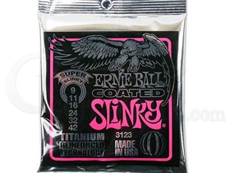 Ernie Ball Coated Electric Titanium RPS Super Slinky Set, .009 - .042 Sale