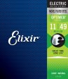 Elixir 19102 Nickel Steel Electric Guitar Strings w Optiweb Coating Medium 11-49 For Sale