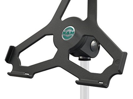 K&M 19717 Tablet Mic Stand Holder 5 8  Black For Sale