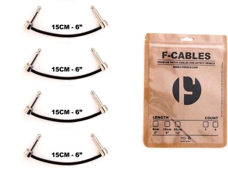 F-CABLES By F-PEDALS FCABLES-06-X4 F-Cables 6  Pack of 4 Hot on Sale