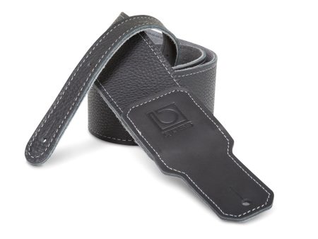 Boss BSL-25-BLK 2.5  Black Premium Leather Guitar Strap Sale