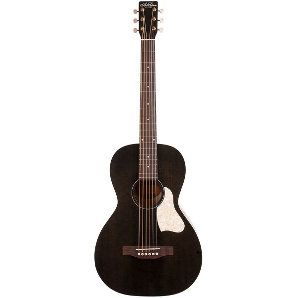 Art & Lutherie Roadhouse Parlor Acoustic Electric Guitar - Faded Black Online Hot Sale