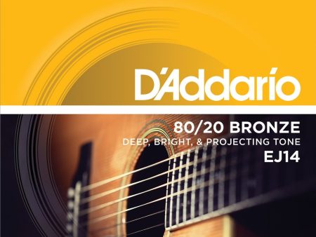 D Addario EJ14 80 20 Bronze Acoustic Guitar Strings Supply