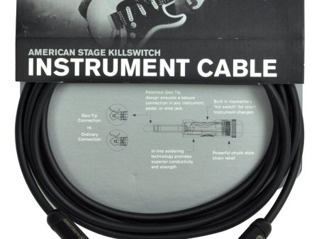 D Addario Kill Switch Instrument Cable, 10 feet Online Hot Sale