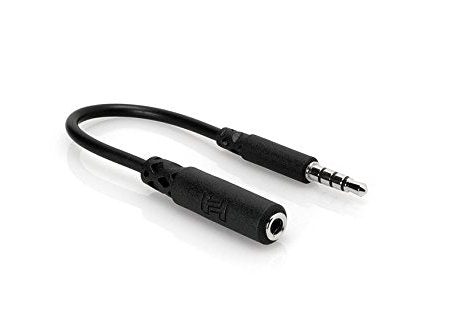 Hosa MHE158 Headphone Adaptor 3.5mm TRRS to Slim 3.5mm TRRS For Cheap