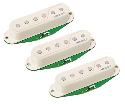 Fishman Fluence Single Width Pickups for Strat®, Set of 3, White Hot on Sale