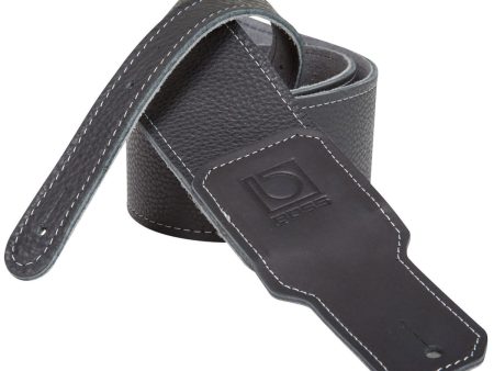 Boss BSL-30-BLK 3  Black Premium Leather Guitar Strap Discount