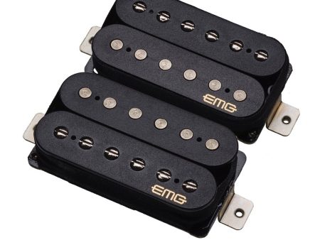 EMG Fat 55 F Spaced Retro Active Electric Guitar Humbucker Pickup Set, Black Online now