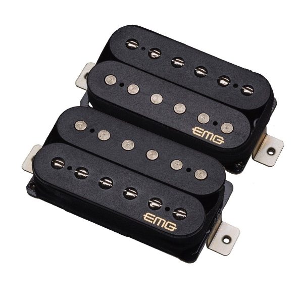 EMG Fat 55 F Spaced Retro Active Electric Guitar Humbucker Pickup Set, Black Online now