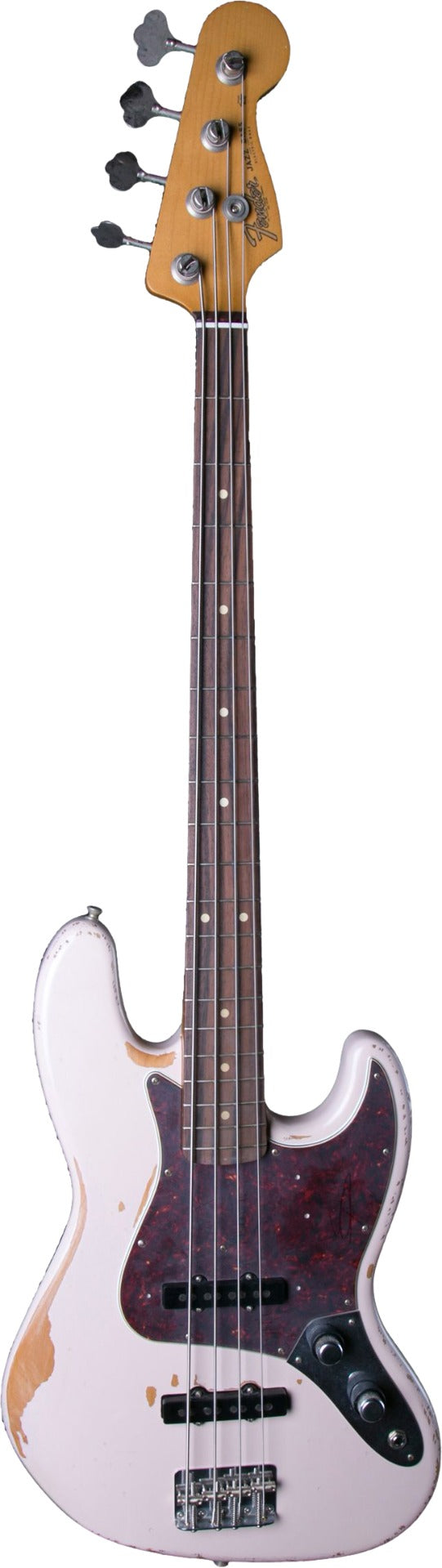 Fender Flea Signature Road Worn Electric Bass in Shell Pink w  Gig Bag Hot on Sale