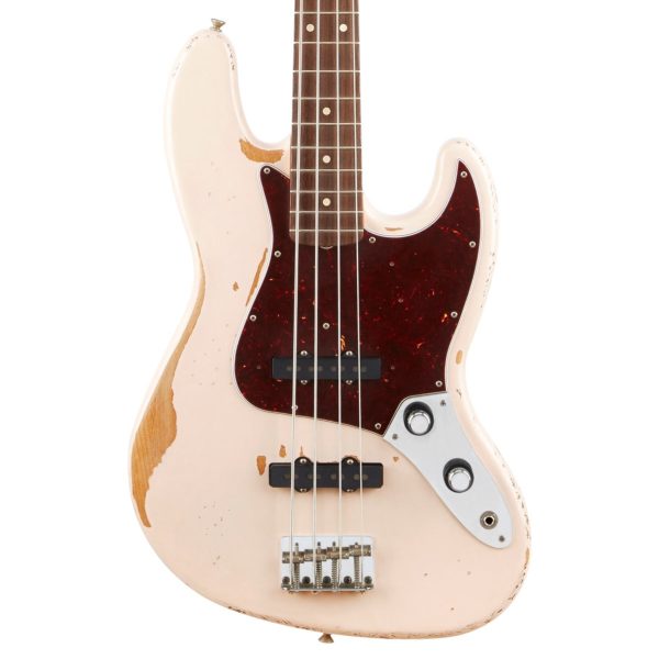 Fender Flea Signature Road Worn Electric Bass in Shell Pink w  Gig Bag Hot on Sale