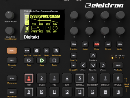 Elektron Digitakt Eight Voice Digital Drum Machine and Sampler on Sale