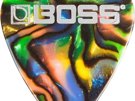 Boss BPK-12-AT Celluloid Pick Thin ABALONE 12-Pack Cheap