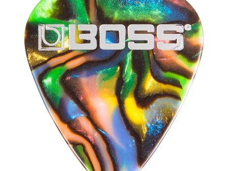 Boss BPK-12-AH Celluloid Pick Heavy ABALONE 12-Pack Supply