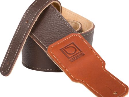 Boss BSL-30-BRN 3  Brown Premium Leather Guitar Strap Online