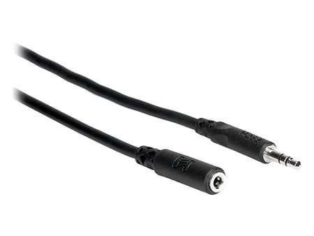 Hosa MHE-102 3.5mm TRS to 3.5mm TRS Headphone Extension Cable, 2 Feet Online now