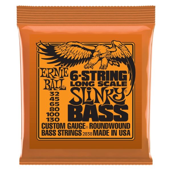 Ernie Ball 6-String Slinky Nickel Wound Bass Set, .032 - .130 Sale