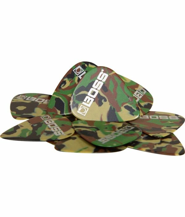 Boss BPK-12-CT Celluloid Pick Thin CAMO 12-Pack Sale