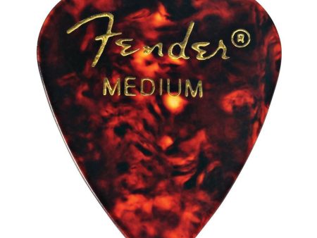 Fender 351 Shape Medium Classic Celluloid Picks, 12-Pack, Red Moto Online Sale