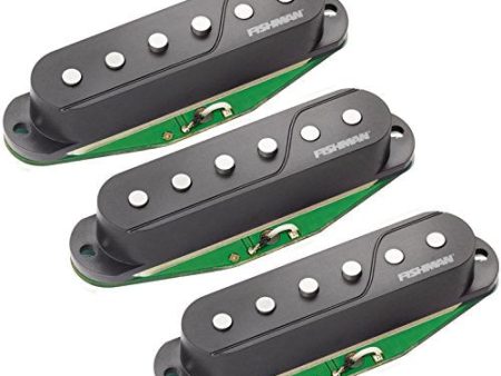 Fishman Fluence Single Width Pickups for Strat®, Set of 3, Black Fashion