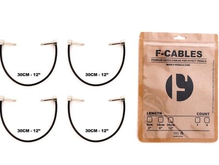 F-CABLES By F-PEDALS FCABLES-12-X4 F-Cables 12  Pack of 4 Supply