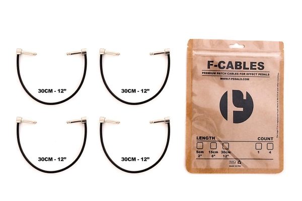 F-CABLES By F-PEDALS FCABLES-12-X4 F-Cables 12  Pack of 4 Supply