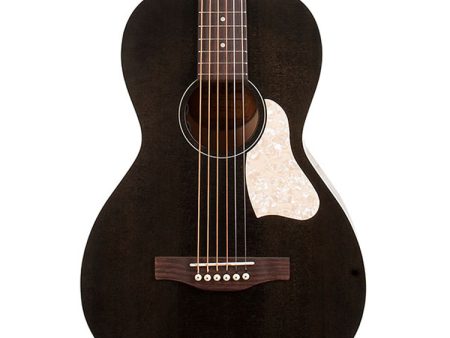 Art & Lutherie Roadhouse Parlor Acoustic Electric Guitar - Faded Black Online Hot Sale