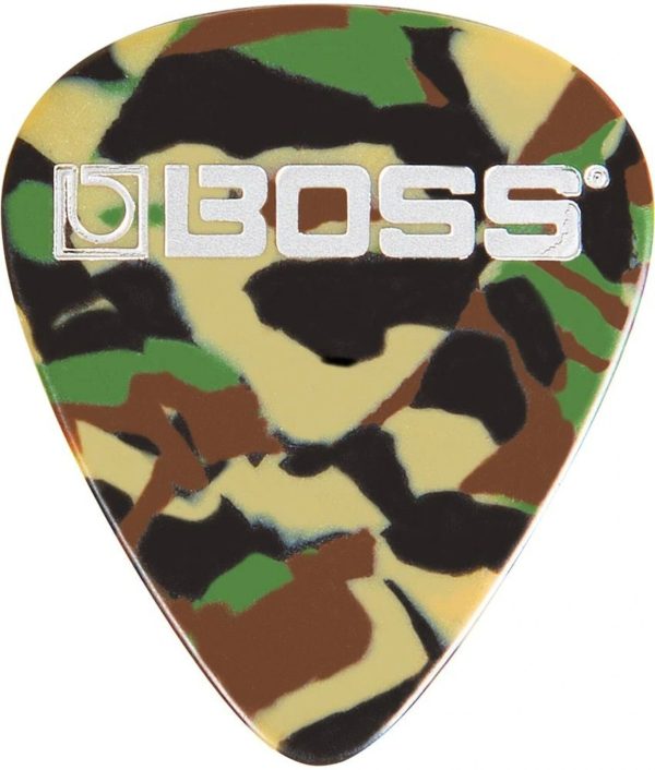 Boss BPK-12-CT Celluloid Pick Thin CAMO 12-Pack Sale