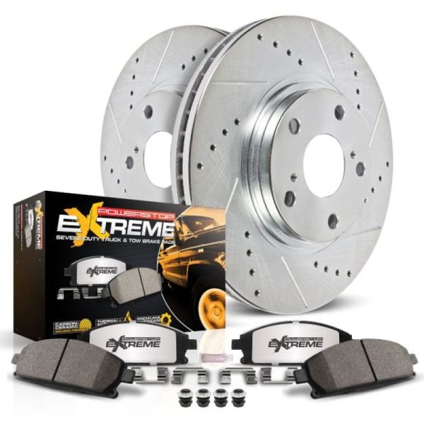 Power Stop 97-00 Ford Expedition Front Z36 Truck & Tow Brake Kit Cheap