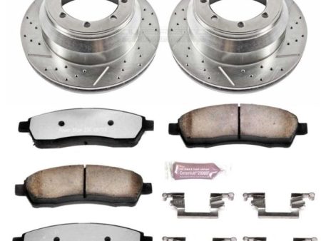 Power Stop 99-04 Ford F-350 Super Duty Rear Z36 Truck & Tow Brake Kit For Sale