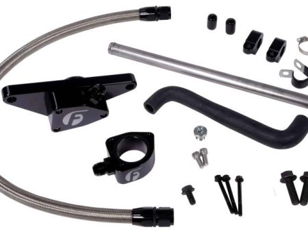 Fleece Performance 03-05 Auto Trans Cummins Coolant Bypass Kit w  Stainless Steel Braided Line Sale