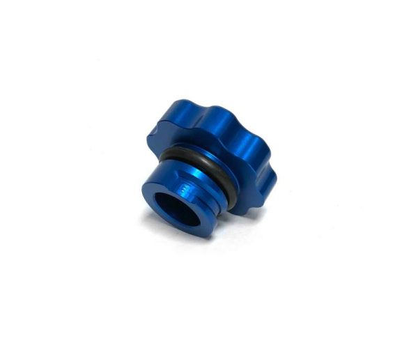 Fleece Performance 01-16 GM 2500 3500 Duramax Billet Oil Cap Cover - Blue For Sale