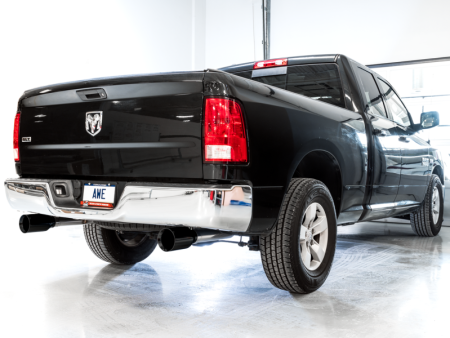 AWE Tuning 09-18 RAM 1500 5.7L (w o Cutout) 0FG Dual Rear Exit Cat-Back Exhaust - Diamond Black Tips Online