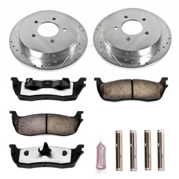 Power Stop 00-02 Ford Expedition Rear Z36 Truck & Tow Brake Kit Fashion