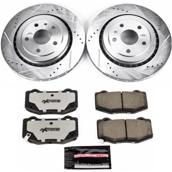 Power Stop 16-18 Cadillac ATS Rear Z26 Street Warrior Brake Kit Online Hot Sale