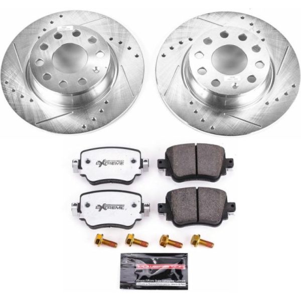 Power Stop 15-18 Volkswagen Golf Rear Z26 Street Warrior Brake Kit For Discount