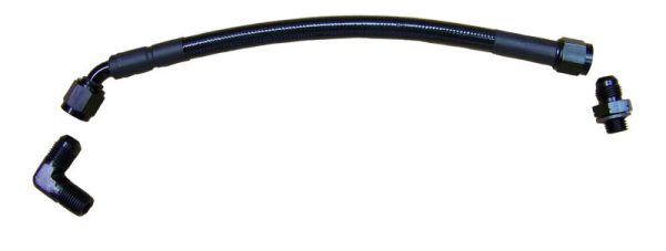 Fleece Performance 03-15 Cummins Turbo Oil Feed Line Kit for S300 S400 Turbos in 2nd Gen Location Fashion