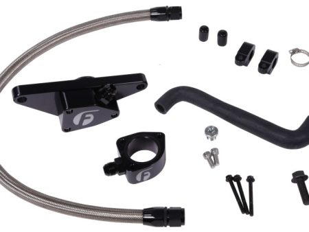 Fleece Performance 06-07 Auto Trans Cummins Coolant Bypass Kit w  Stainless Steel Braided Line For Sale