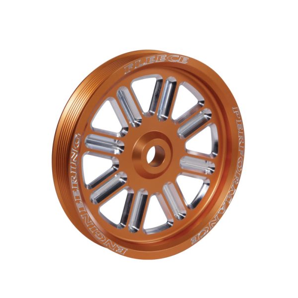 Fleece Performance Dodge Cummins Dual Pump Spoke Pulley (For Use w  FPE Dual Pump Bracket) Orange Online