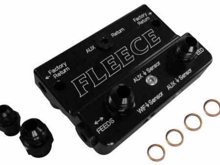 Fleece Performance 10-12 Dodge 6.7L Cummins 4th Gen Fuel Distribution Block on Sale