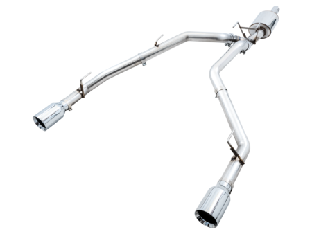 AWE Tuning 09-18 RAM 1500 5.7L (w o Cutout) 0FG Dual Rear Exit Cat-Back Exhaust - Chrome Silver Tips Sale