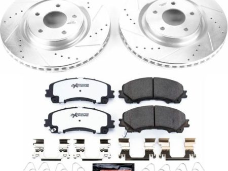 Power Stop 14-19 Nissan Rogue Front Z26 Street Warrior Brake Kit Hot on Sale