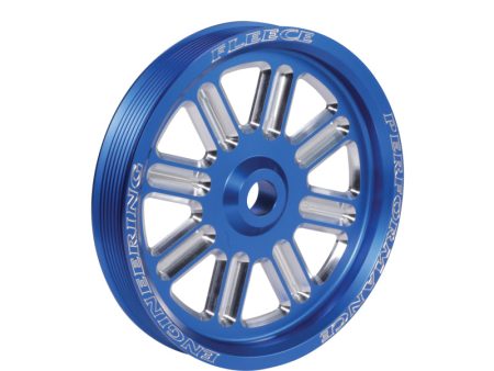 Fleece Performance Dodge Cummins Dual Pump Spoke Pulley (For Use w  FPE Dual Pump Bracket) Blue Online Hot Sale