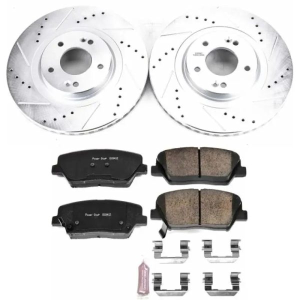 Power Stop 13-18 Hyundai Santa Fe Sport Front Z23 Evolution Sport Brake Kit For Discount