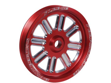 Fleece Performance Dodge Cummins Dual Pump Spoke Pulley (For Use w  FPE Dual Pump Bracket) Red Cheap