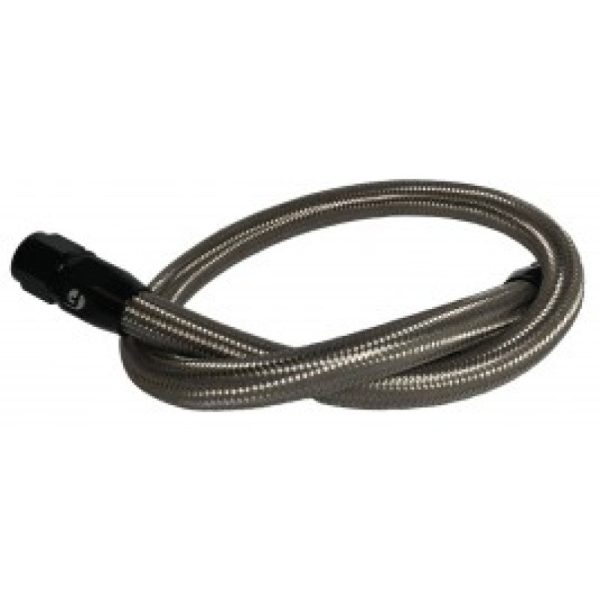 Fleece Performance 98.5-18 Dodge Cummins 34.5in Common Rail VP44 Coolant Bypass Hose (SS-Braided) Sale