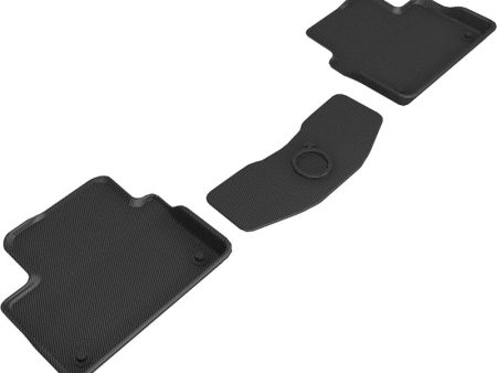 3D MAXpider 2019-2020 Volvo S60   V60   2020 V60 Cross Country Kagu 2nd Row Floormats - Black For Discount